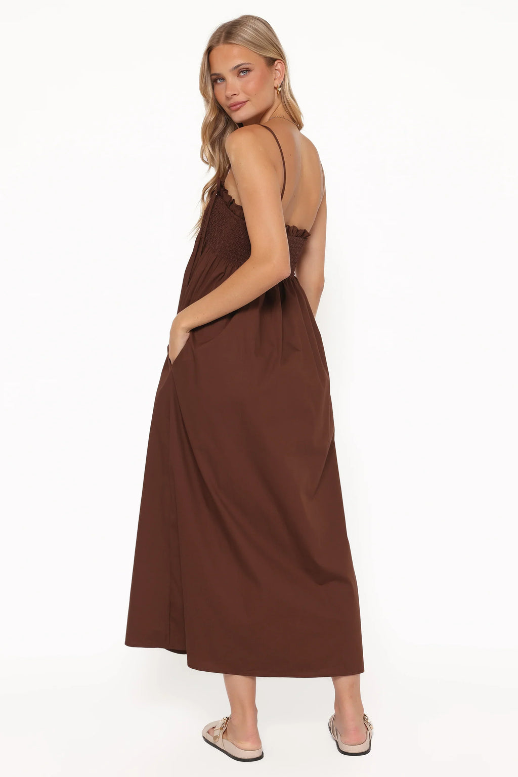 Josie Maxi Dress - Brown
