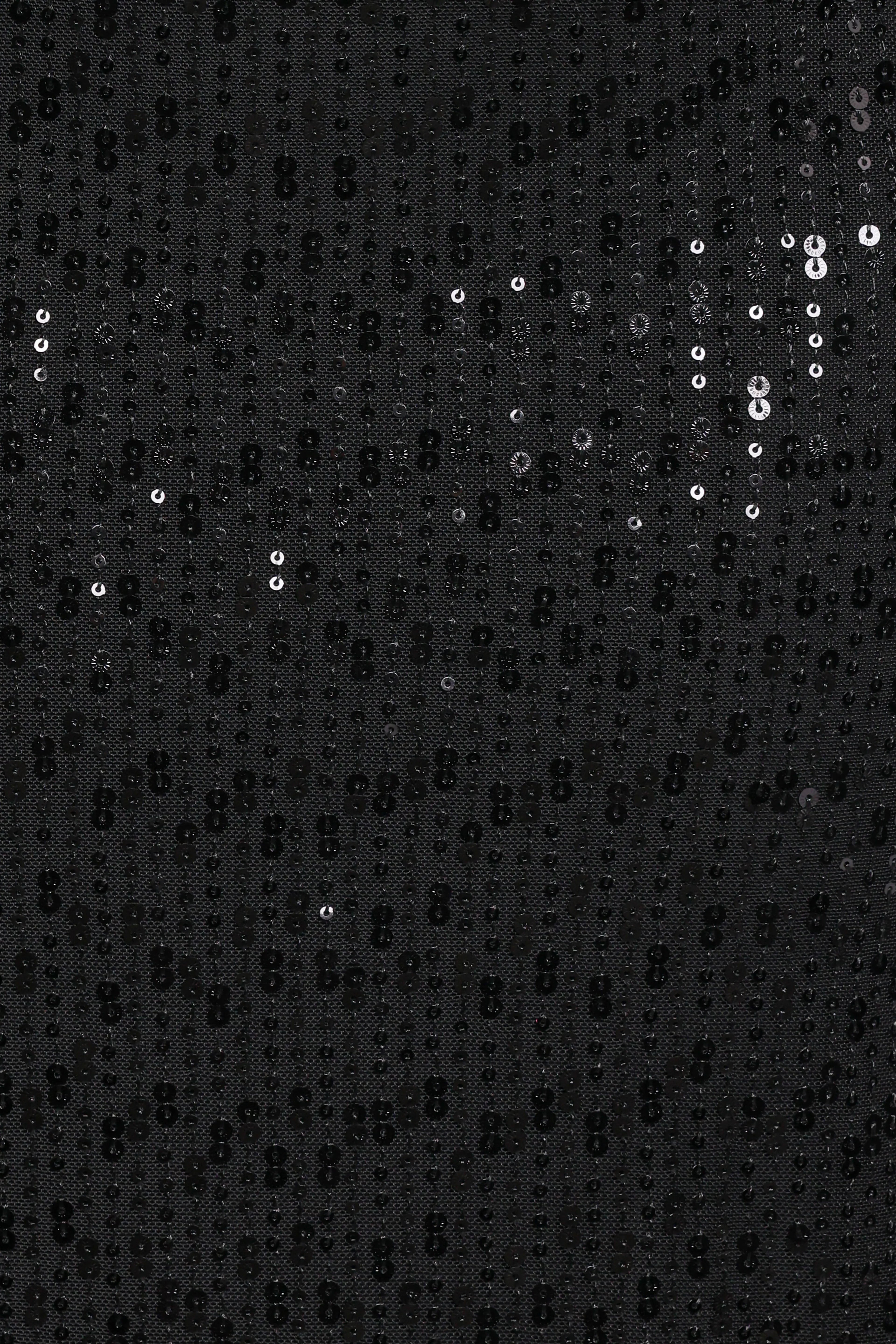 Agnes Strapless Sequin Maxi Dress - Black