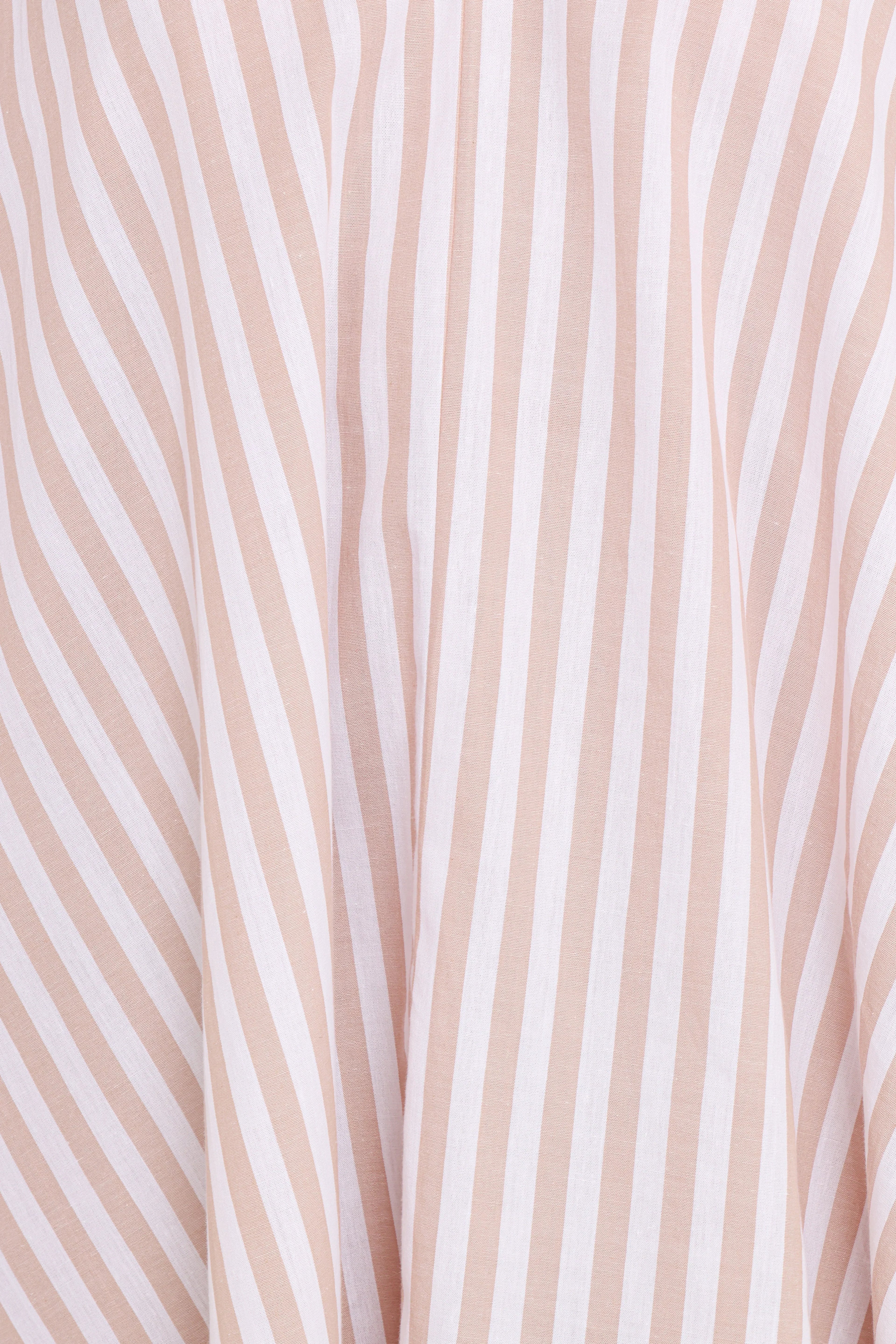 Doran Mini Dress - Beige White