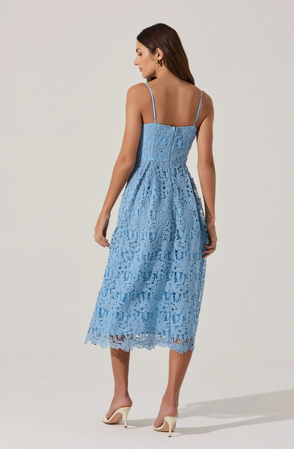 Floral Lace Midi Dress