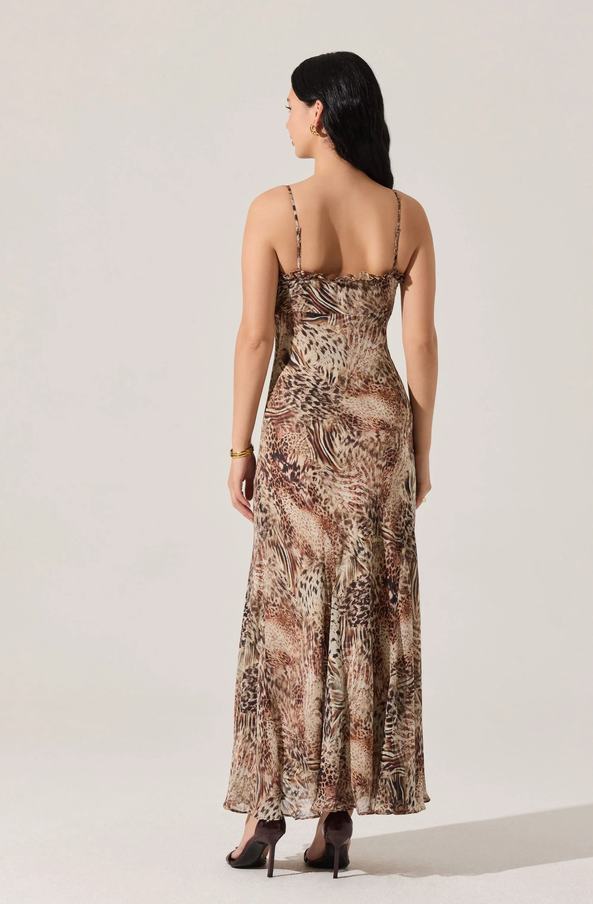 Maeryn Sweetheart Ruffle Maxi Dress