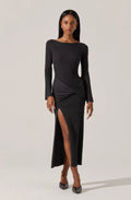 Arwyn Ribbed Layered Midi Sweater Dress