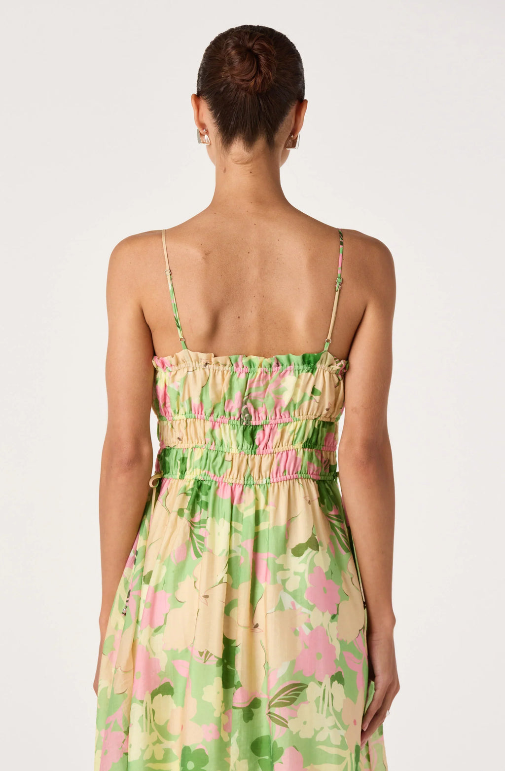 Maren Smocked Floral Midi Dress