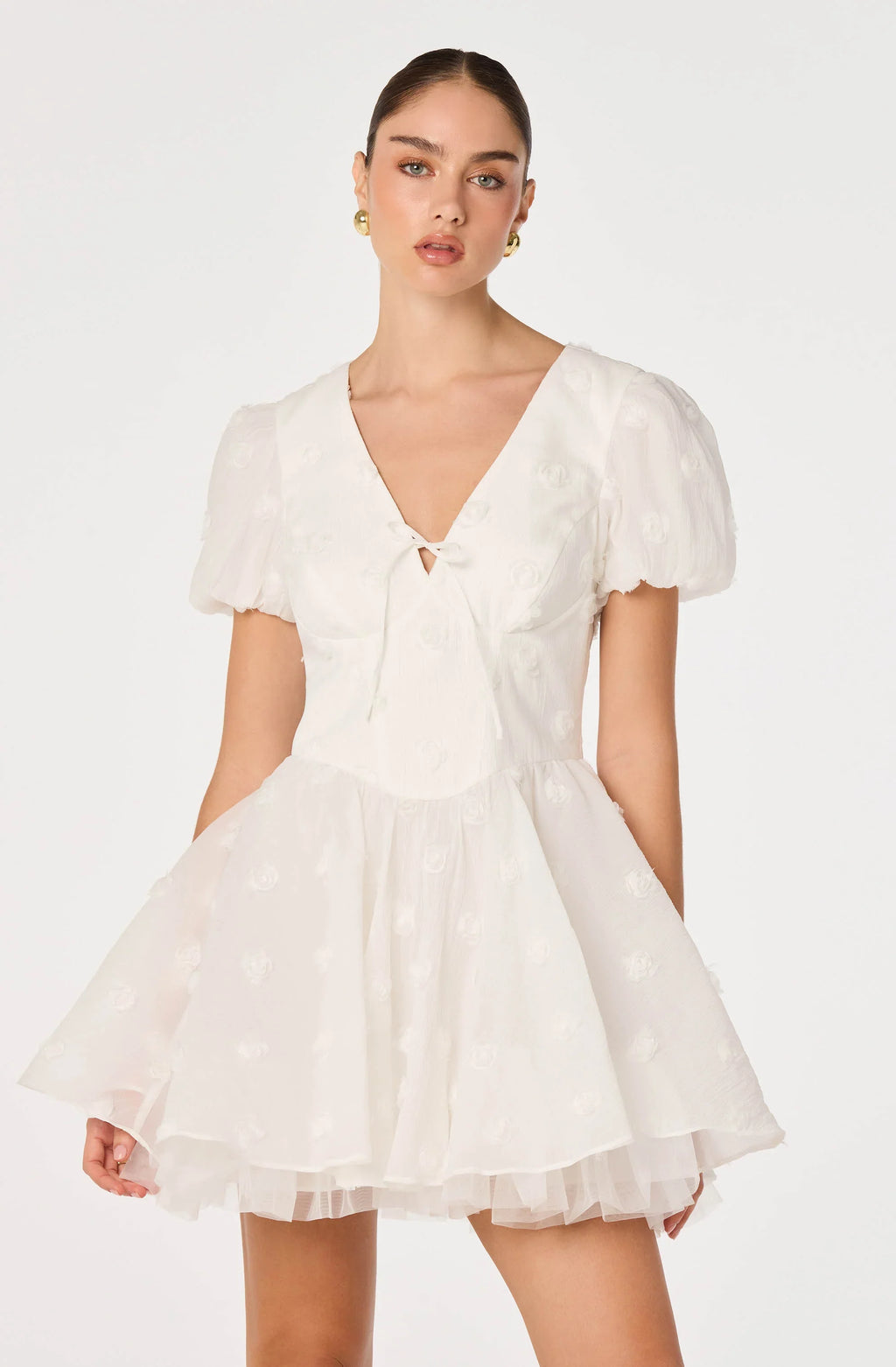 Sommer 3D Floral Mini Dress