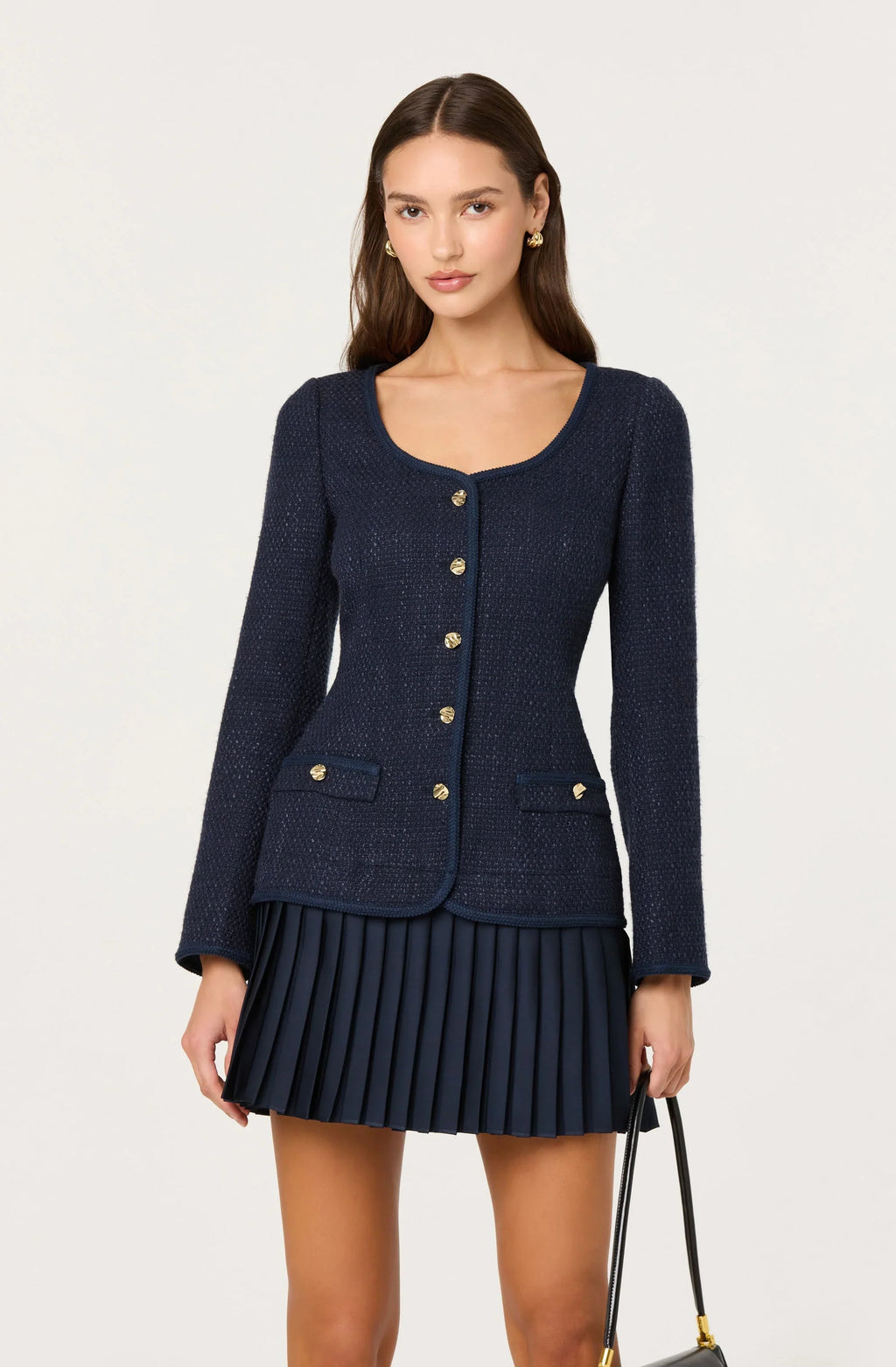 Malorie Mixed Media Mini Dress