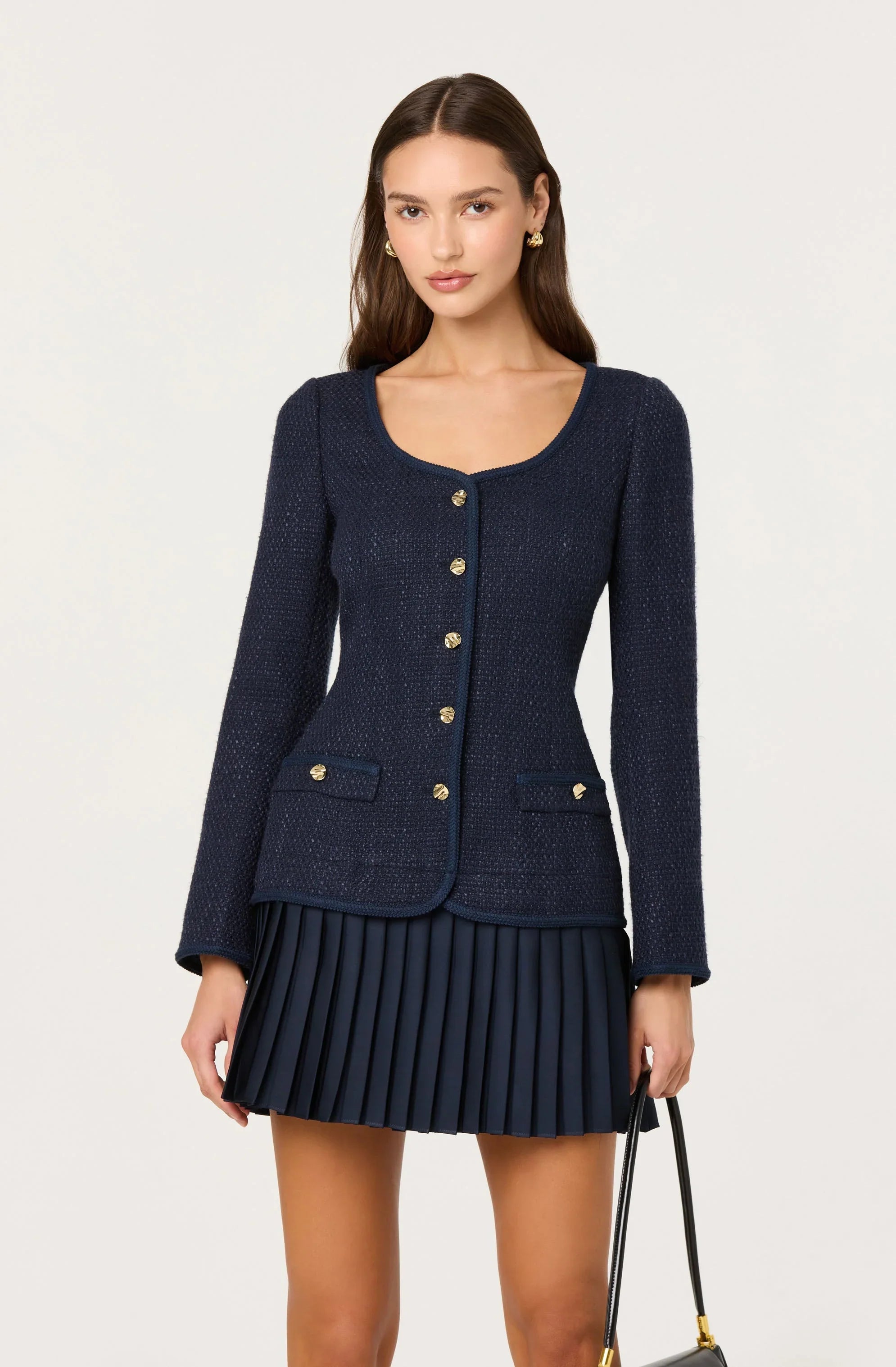 Malorie Mixed Media Mini Dress