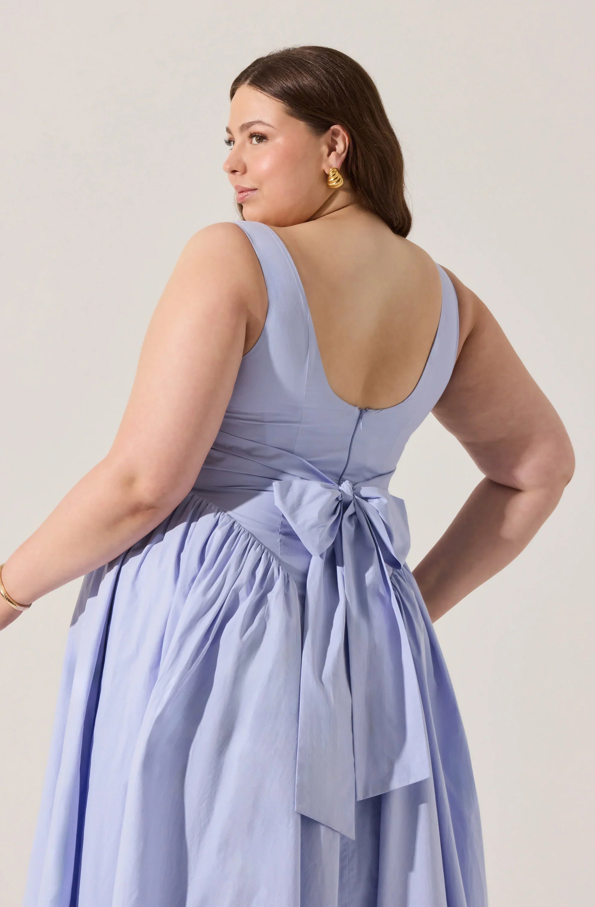 Vinya Poplin Drop Waist Dress