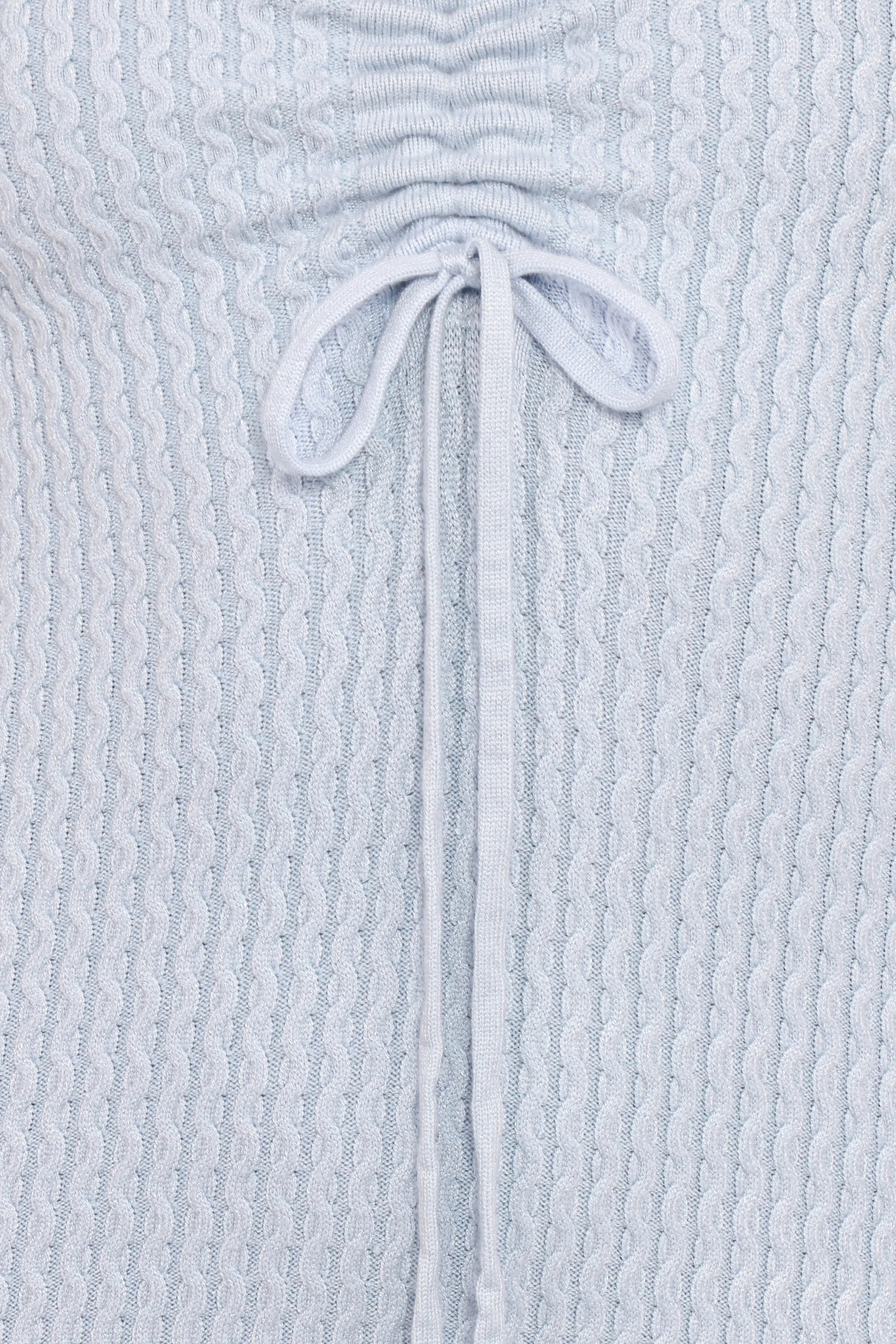 Irene Long Sleeve Midi Dress - Pale Blue