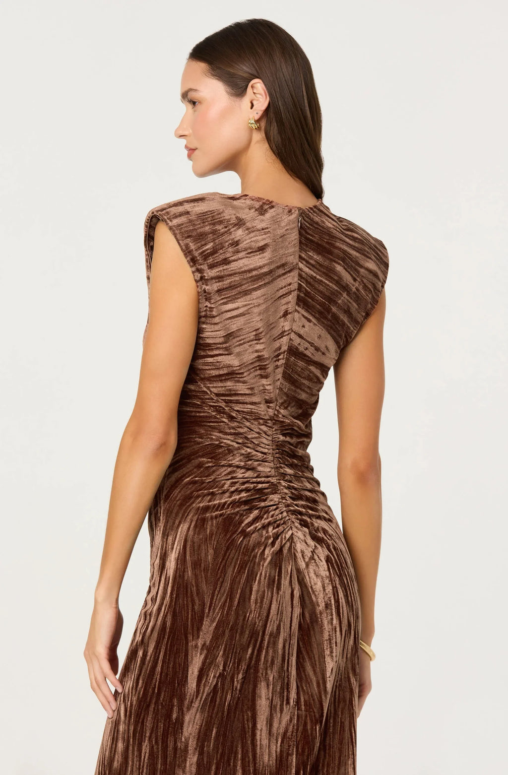 Daisha Crushed Velvet Midi Dress