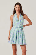Clare Halter Neck Mini Dress