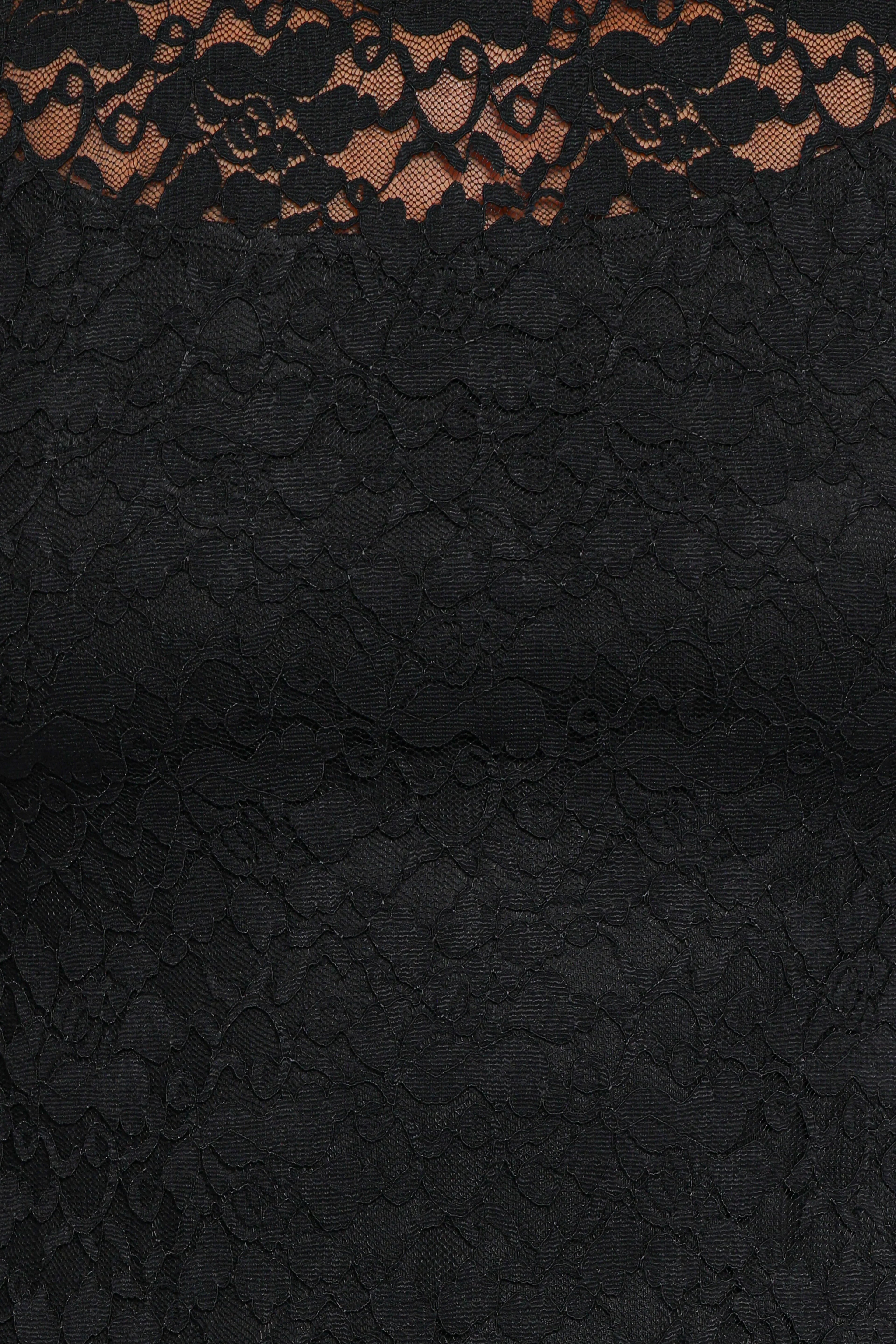 Davina Long Sleeve Midi Dress - Black