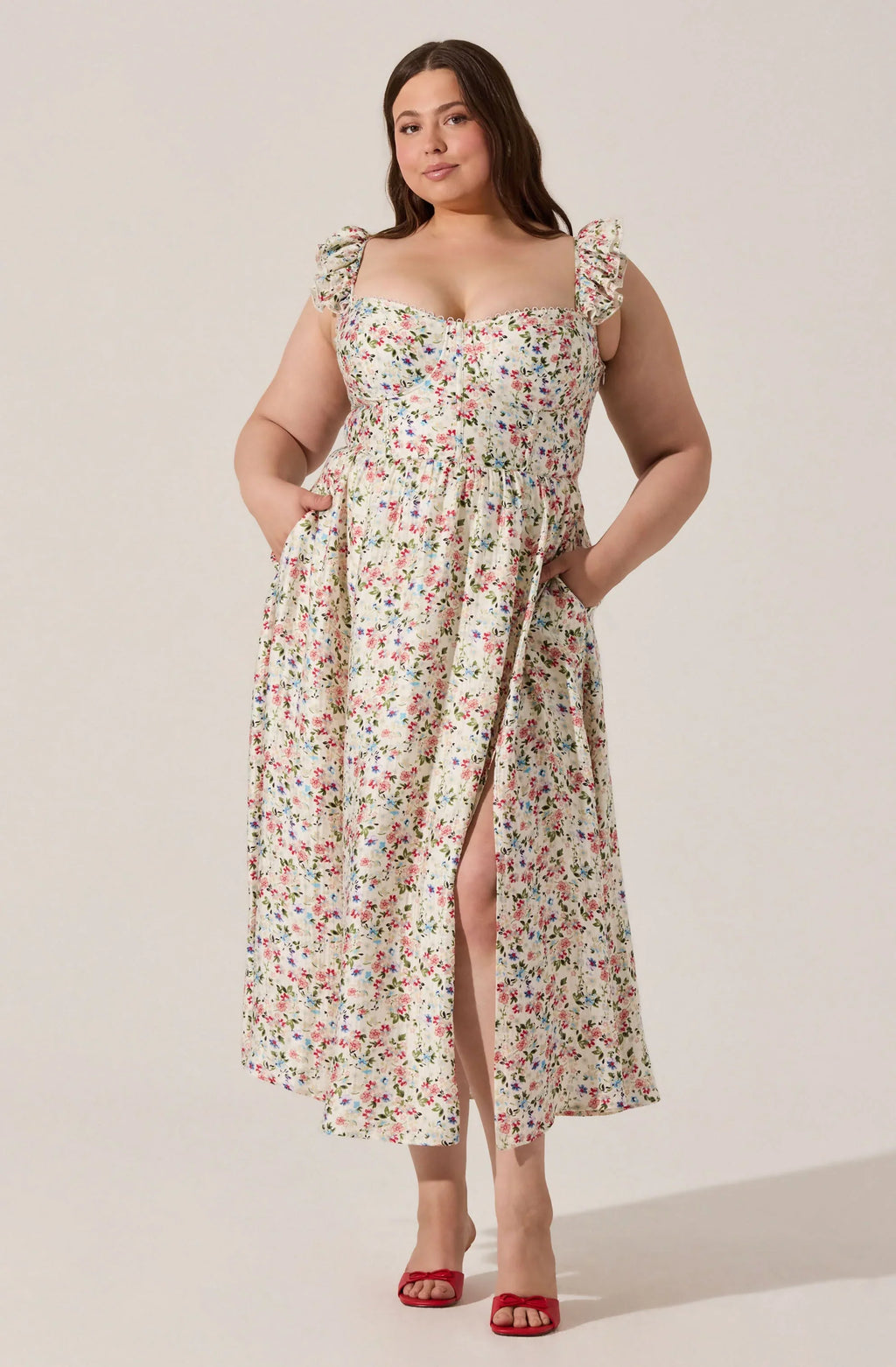 Wedelia Print Midi Dress