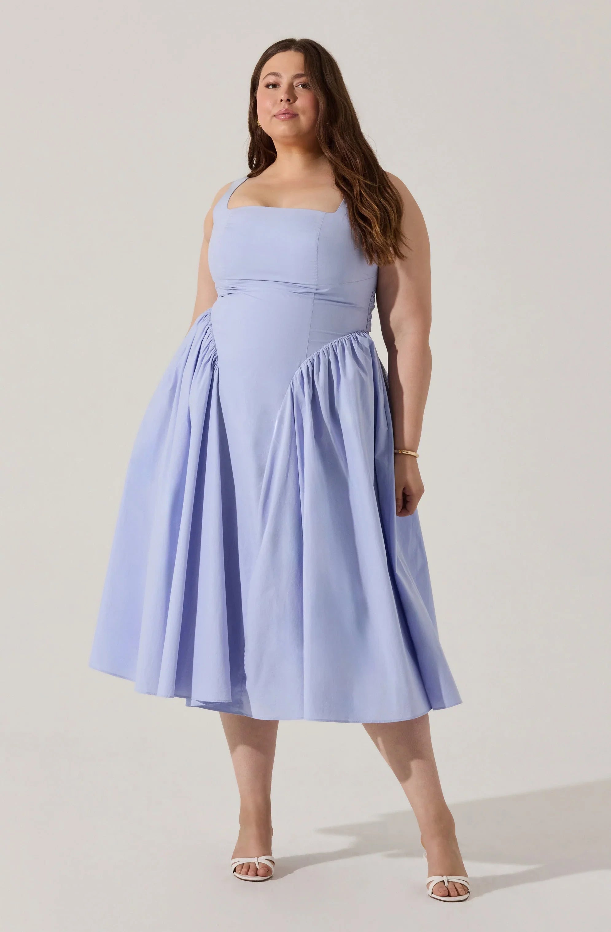 Vinya Poplin Drop Waist Dress