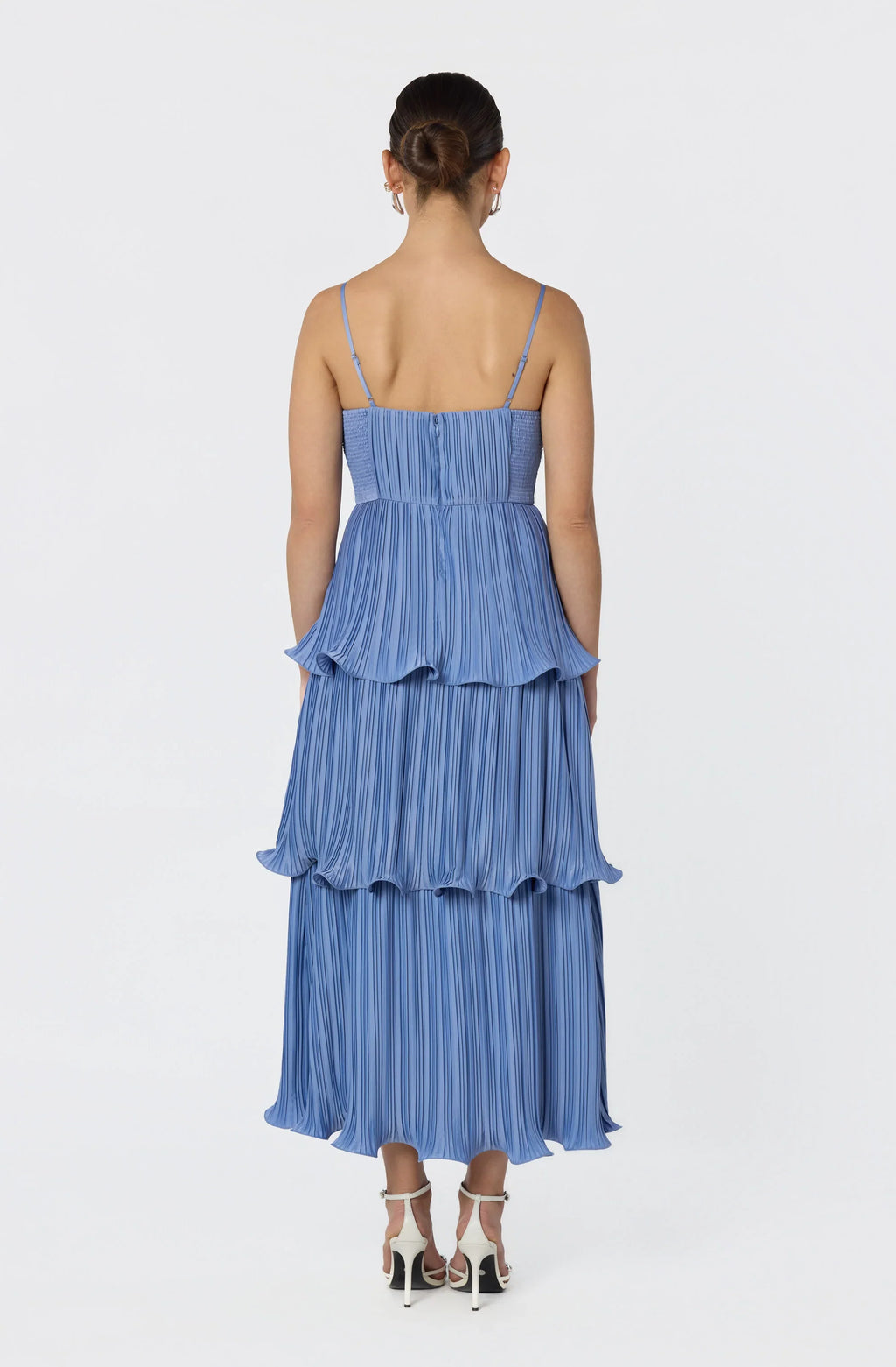 Lupin Pleated Tiered Maxi Dress
