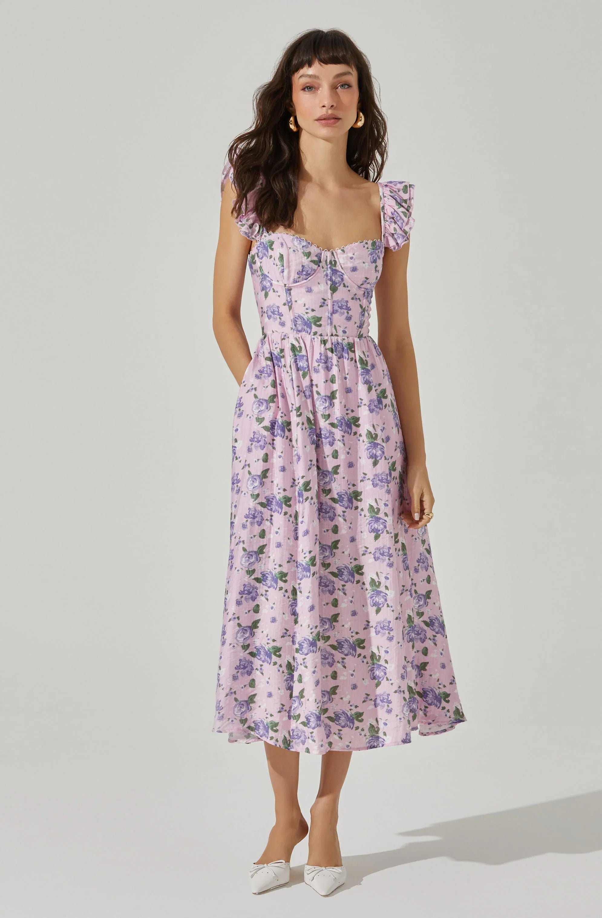 Wedelia Print Midi Dress