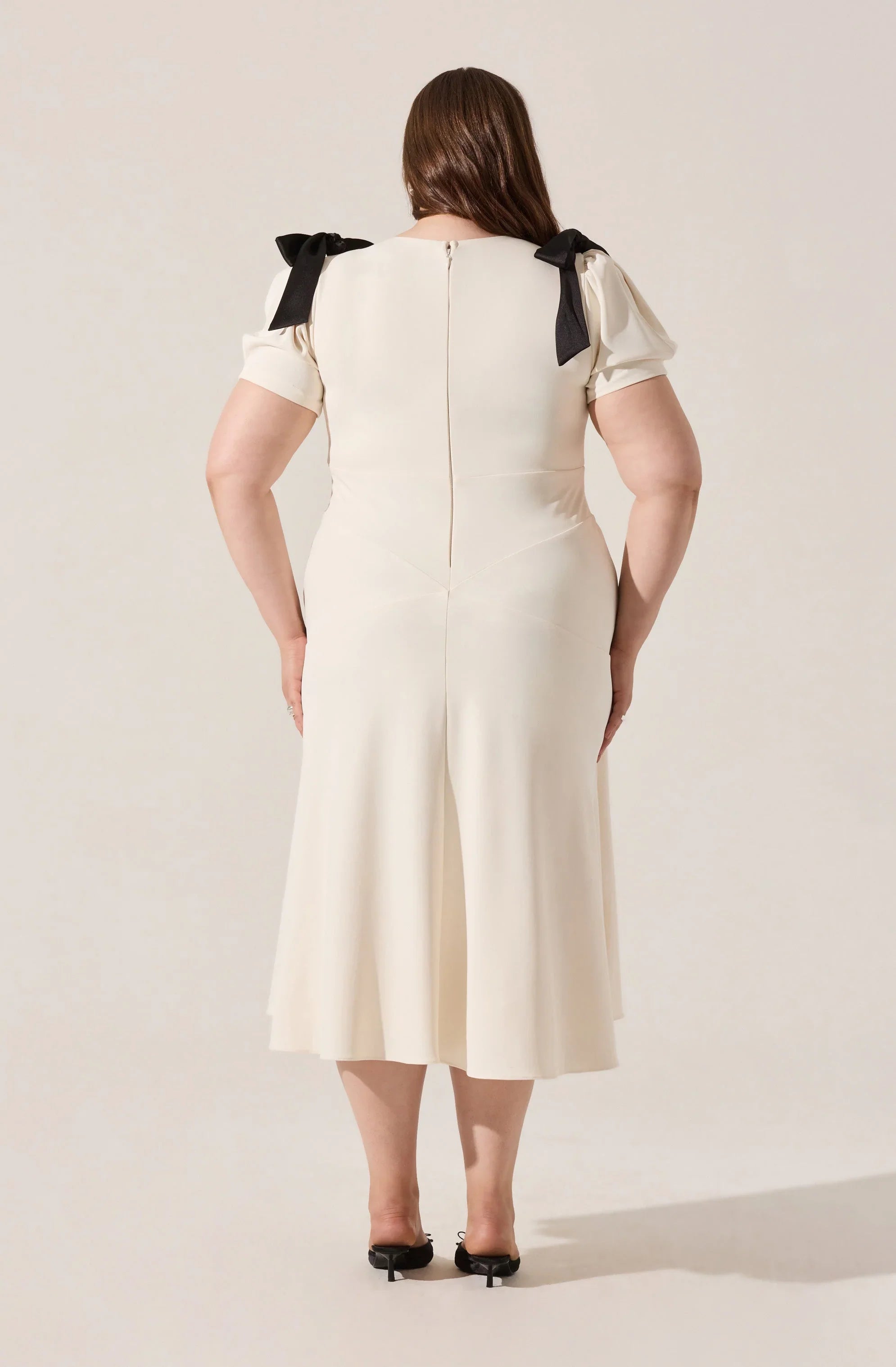 Ciela Bow Puff Sleeve Dress
