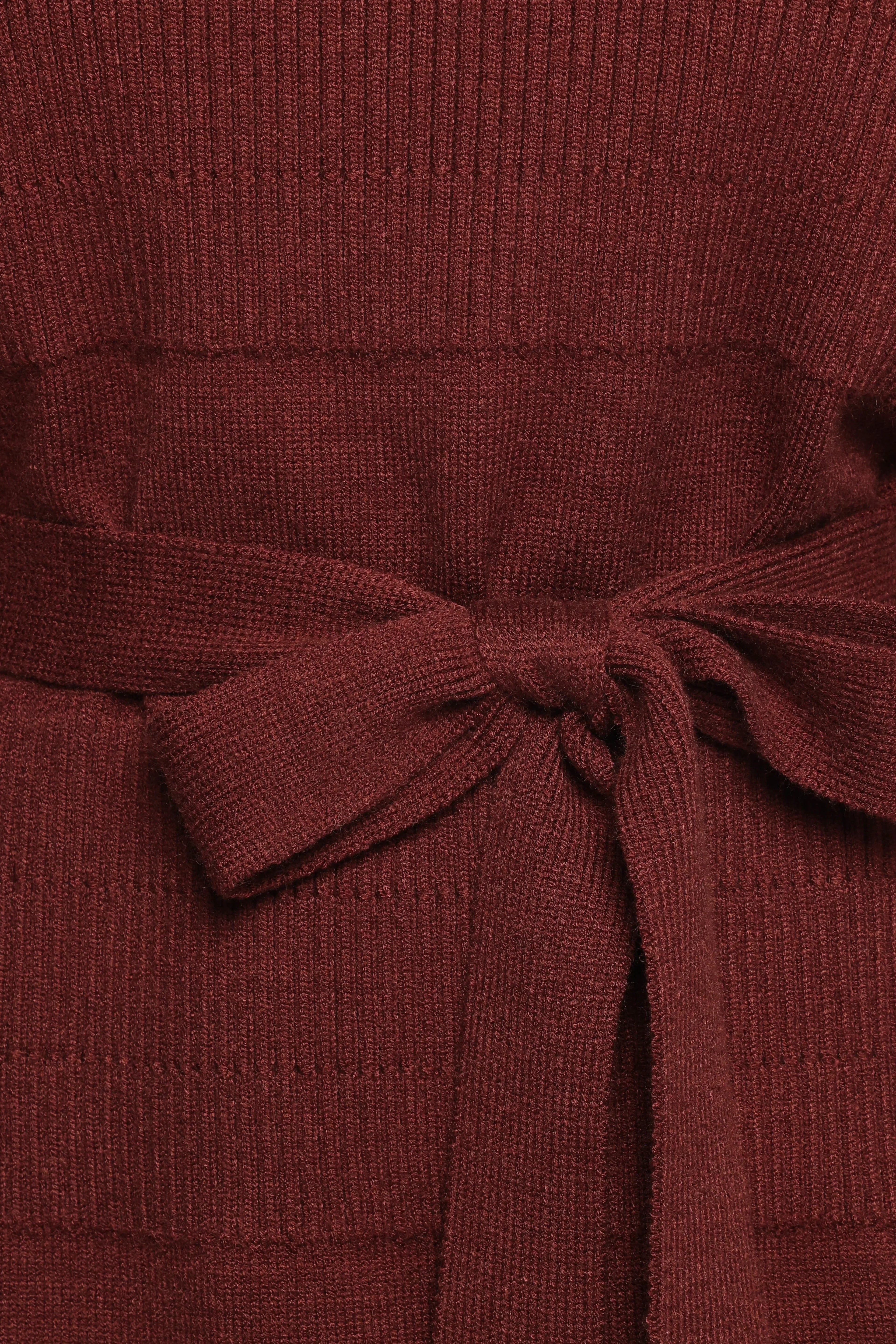 Lucca Mini Sweater Dress - Chocolate Brown