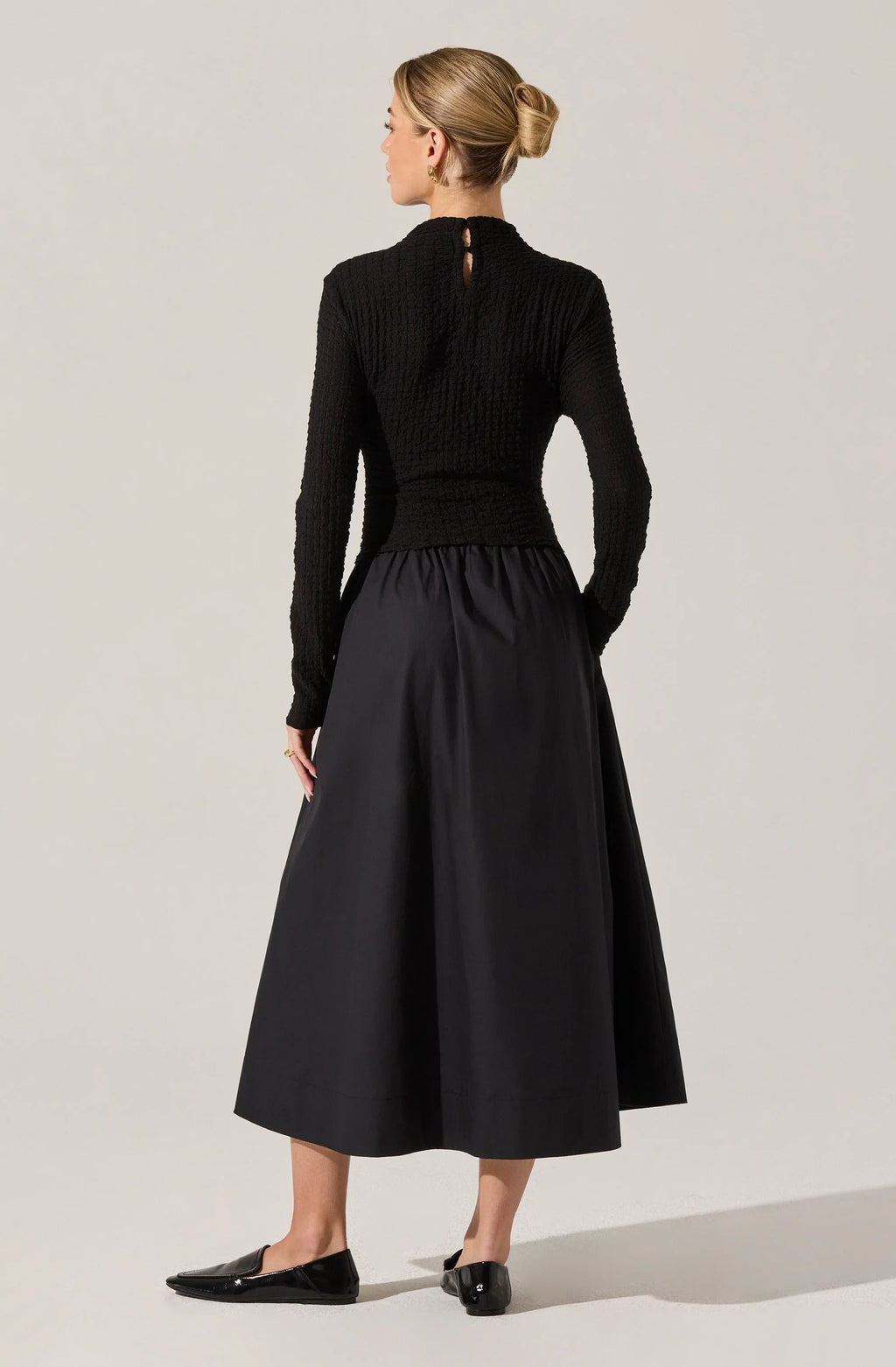 Kearney Mixed Media Midi Dress