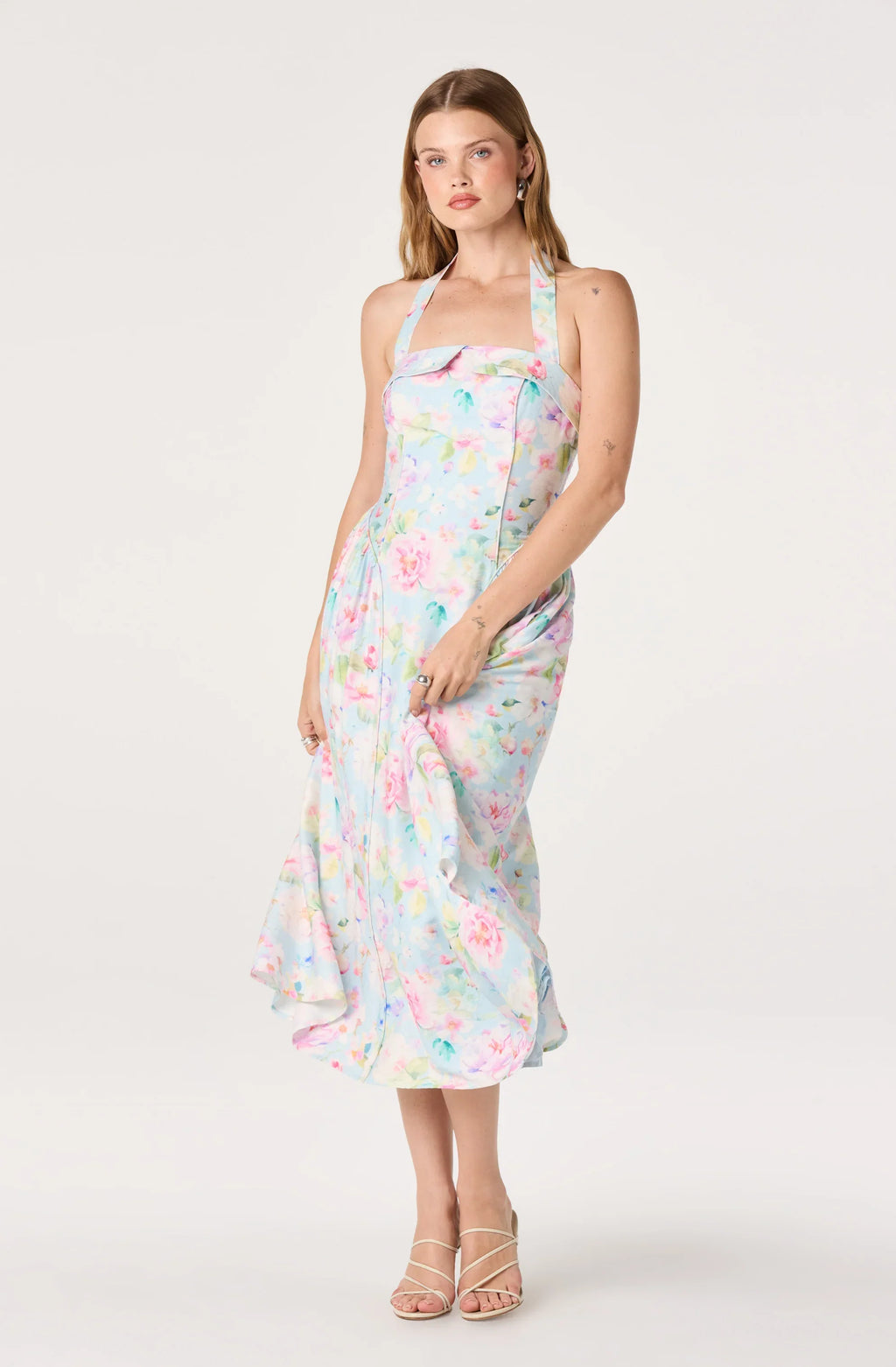 Marianna Halter Midi Dress