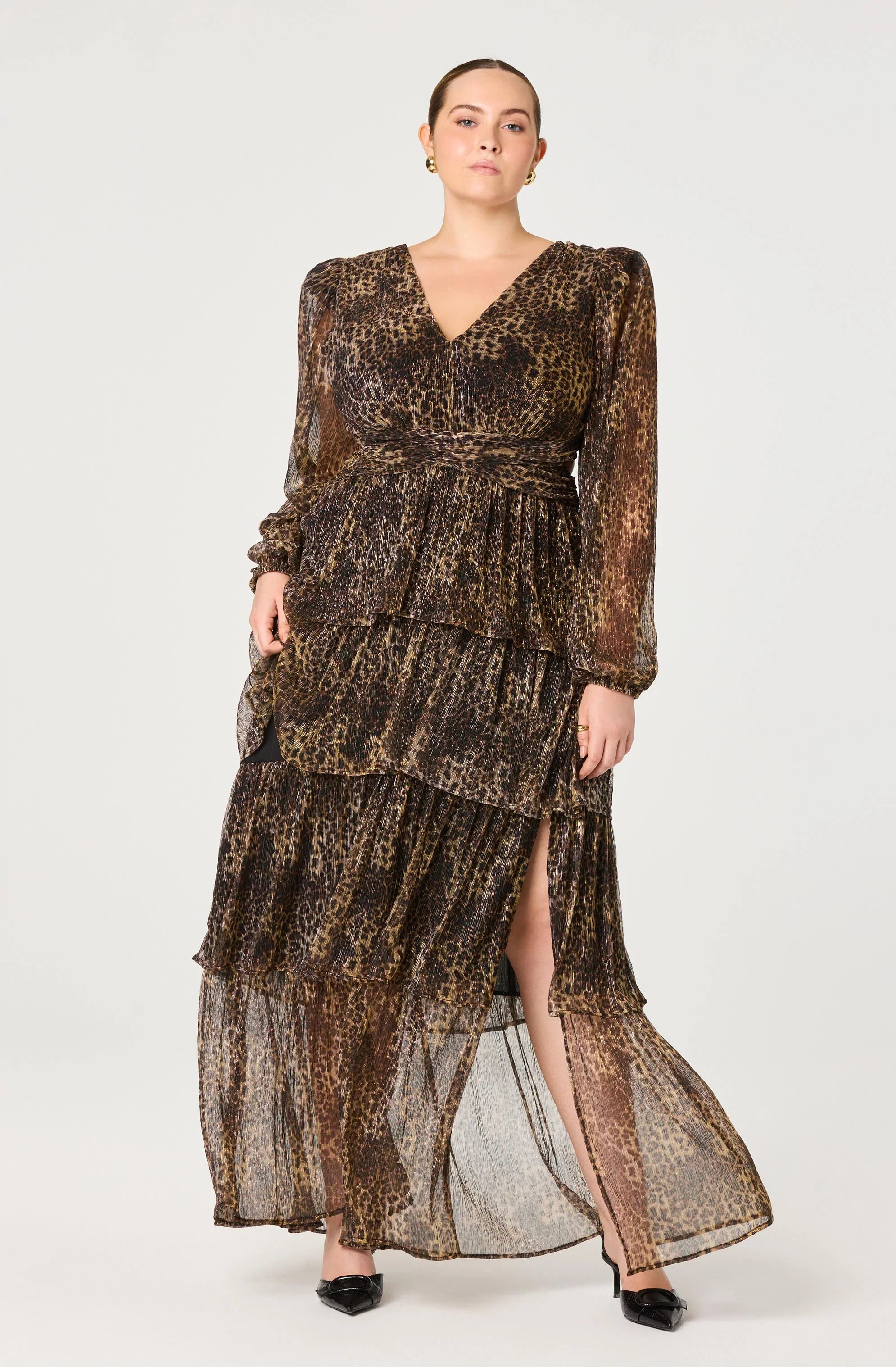 Anora Floral Tiered Maxi Dress