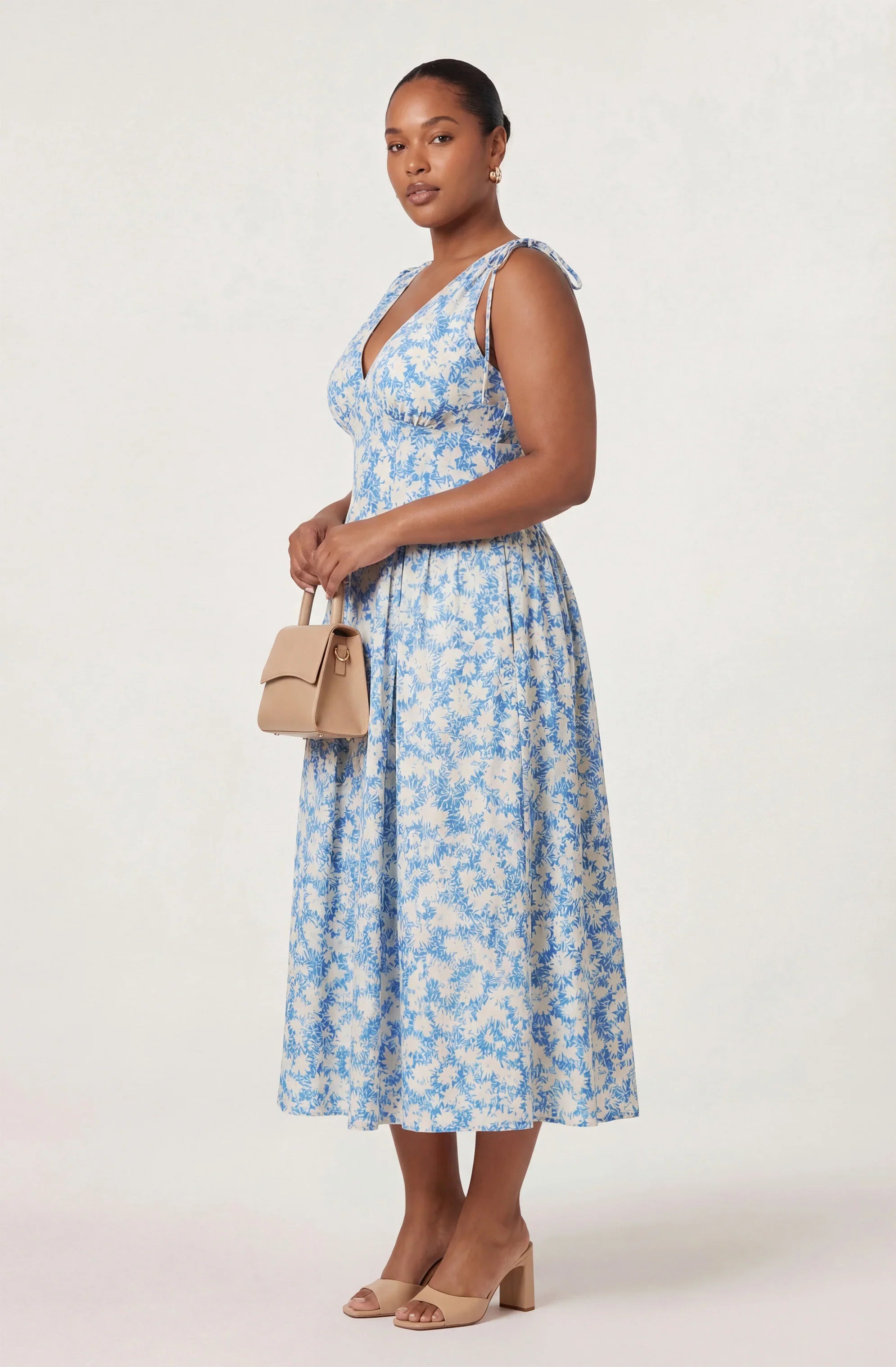 Emmery Floral Wrap Midi Dress