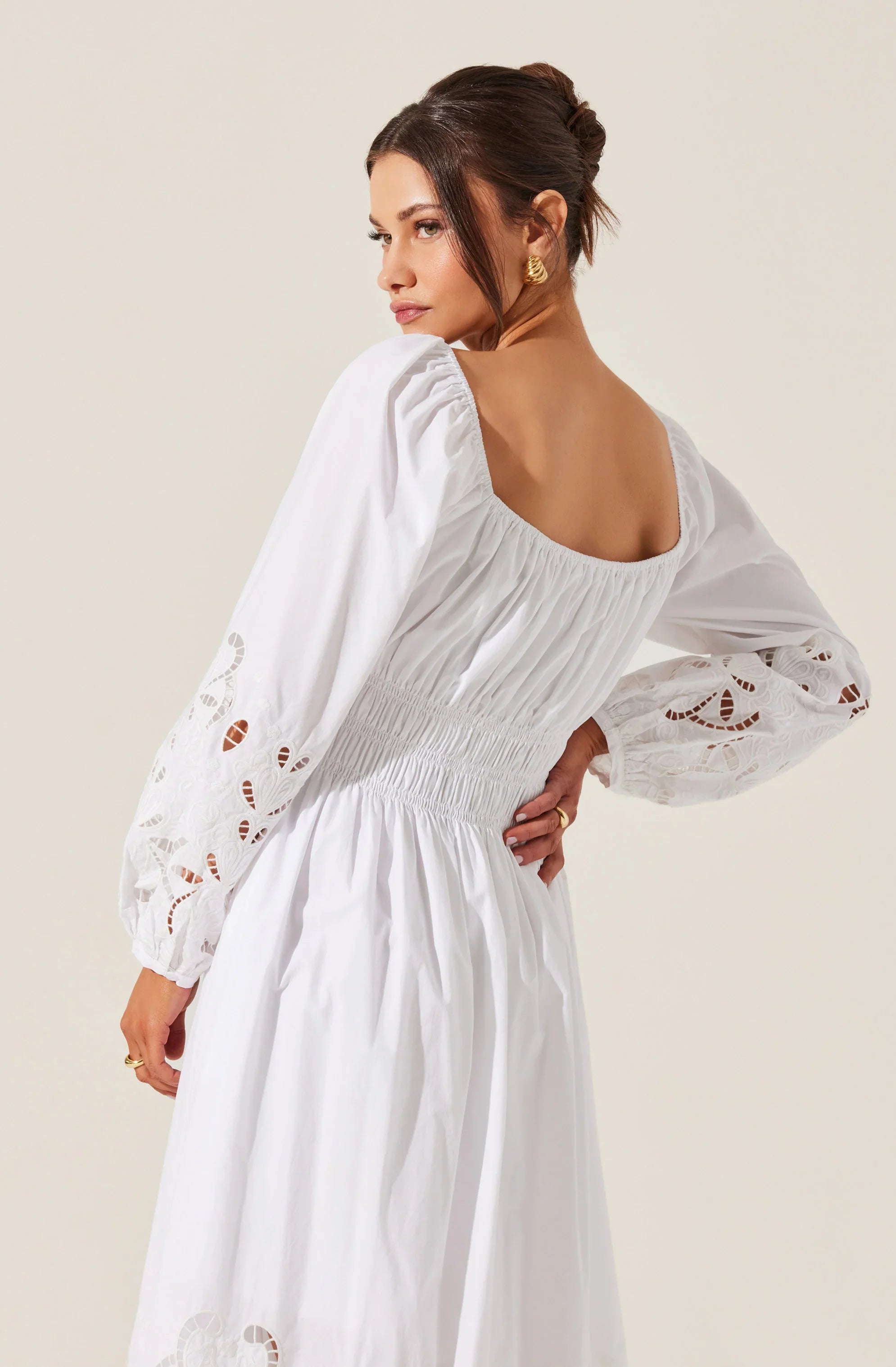 Wisnia Eyelet Embroidered Dress