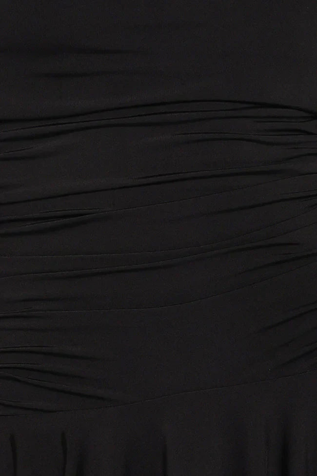 Messina Off Shoulder Mini Dress - Black